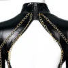 Bayonetta Cosplay Costume Bodysuit Woman Bayonetta Blaco Jumpsuit Halloween Costume with Gloves Headband Bayoneta Cosplay Outfit 4 - Bayonetta Merch