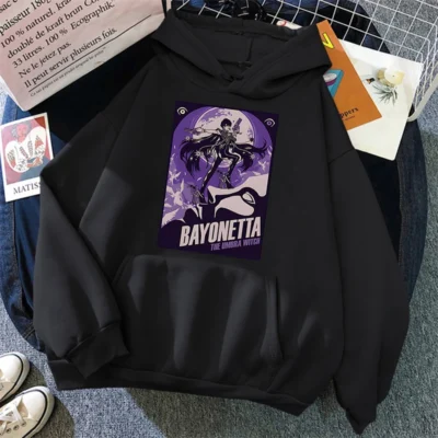 Bayonetta Print Hoodies Men Oversized Sweatshirt Girls Streetwear Korean Fashion Tracksuit High Street Women Clothes for - Bayonetta Merch