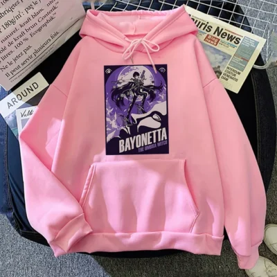 Bayonetta Print Hoodies Men Oversized Sweatshirt Girls Streetwear Korean Fashion Tracksuit High Street Women Clothes for.jpg 640x640 5 - Bayonetta Merch