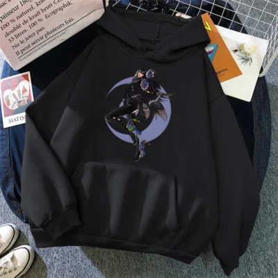 Bayonetta Print Hoodies Y2K Aesthetic Streetwear Casual Fashion Sweatshirt Korean Fashion Clothes Women Men Hoodie Tracksuit 1 - Bayonetta Merch