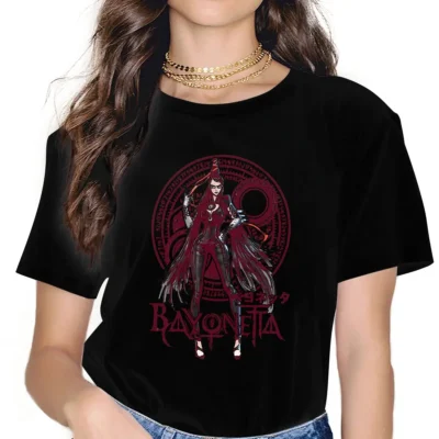 Cerecita Feminine Clothes Bayonetta T shirt Goth Vintage Female Blusas - Bayonetta Merch