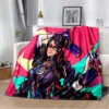 Game Bayonetta Sexy Gamer 3D printed blanket for bed Picnic blanket Sofa blanket Customized blankets Air 25 - Bayonetta Merch