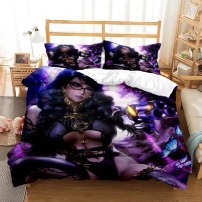 Game Bayonetta Sexy Spiel Gamer 3D printed bedding Queen bedding set Soft and comfortable customized King 15 - Bayonetta Merch