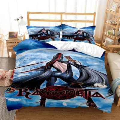 Game Bayonetta Sexy Spiel Gamer 3D printed bedding Queen bedding set Soft and comfortable customized King 16 - Bayonetta Merch