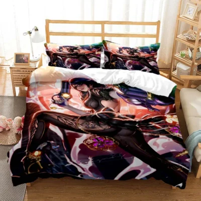 Game Bayonetta Sexy Spiel Gamer 3D printed bedding Queen bedding set Soft and comfortable customized King 19 - Bayonetta Merch