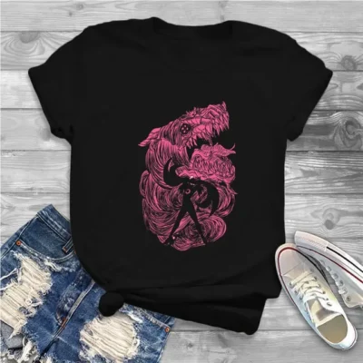 Gomorrah Summon Women Clothing Bayonetta Graphic Female Tshirts Vintage Gothic Loose Tops Tee Kawaii Girls Streetwear.jpg 640x640 - Bayonetta Merch