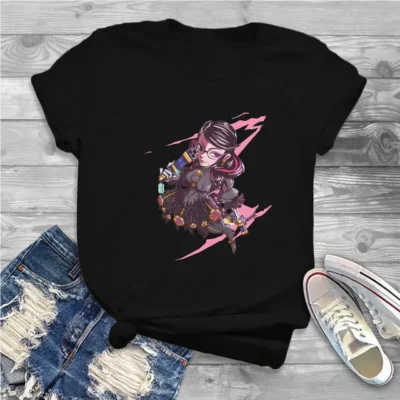 Retro Women Tshirts Bayonetta Grunge Vintage Female Clothing Loose Graphic Short Sleeve.jpg 640x640 - Bayonetta Merch