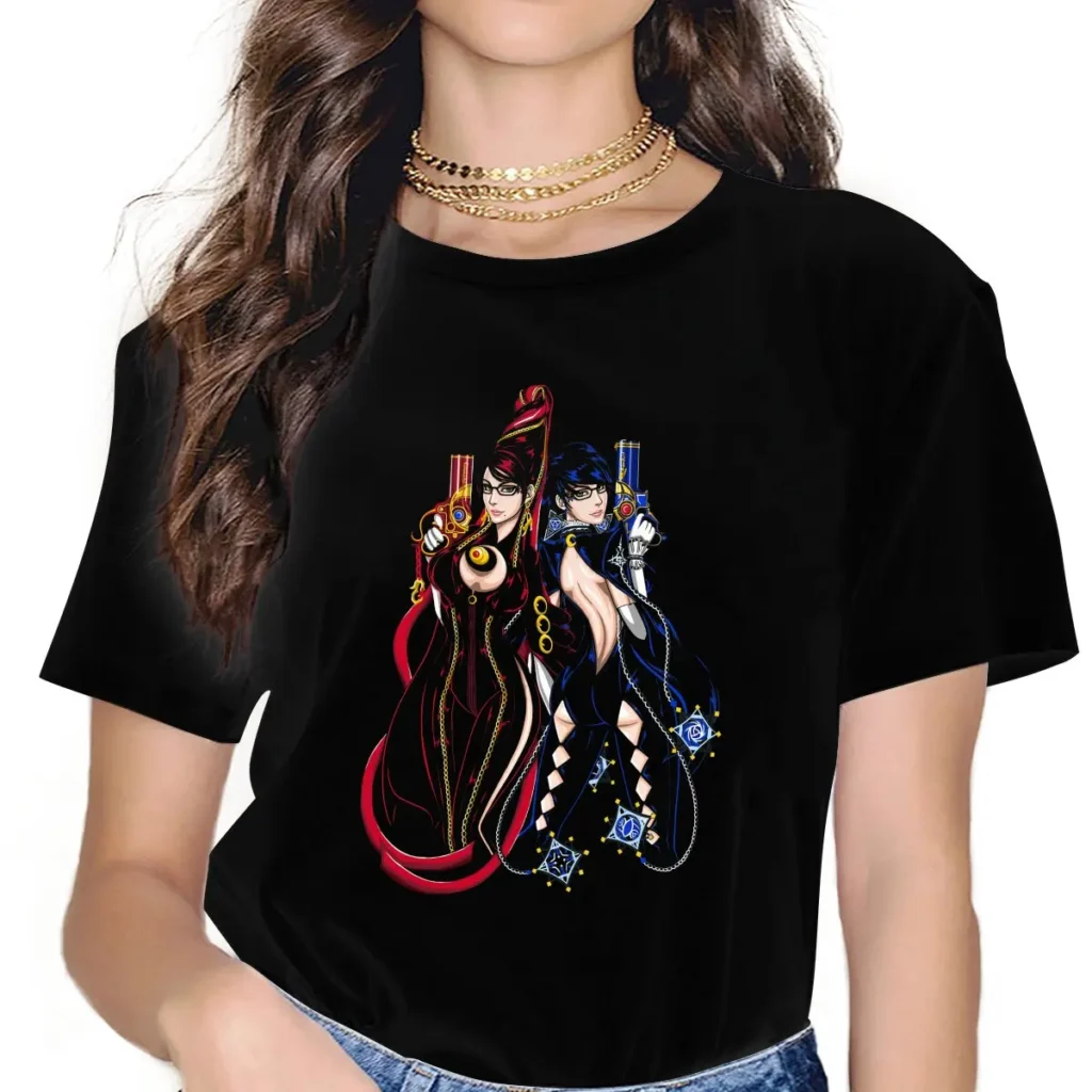 Umbra Witchs Women Tshirts Bayonetta Grunge Vintage Female Clothing Loose Graphic Streetwear - Bayonetta Merch