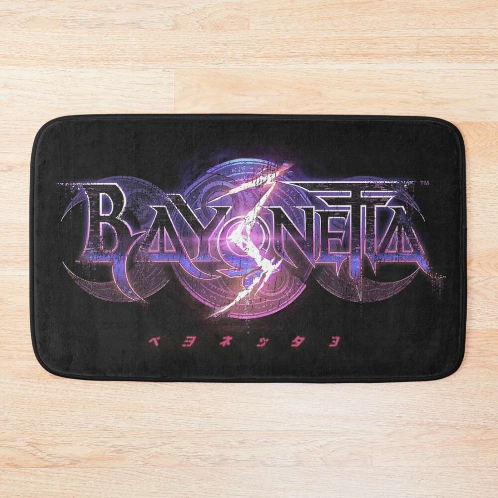 Bayonetta Distressed Logo Bath Mat