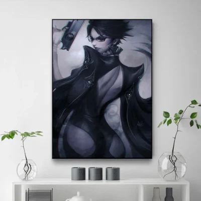 Bayonetta Short Hair Wall Art - Bayonetta Merch